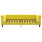 vidaXL Sofá cama nido terciopelo amarillo 100x200 cm vidaXL Sofá cama nido terciopelo amarillo 100x200 cm