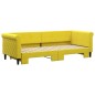 vidaXL Sofá cama nido terciopelo amarillo 80x200 cm
