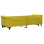 vidaXL Sofá cama nido terciopelo amarillo 80x200 cm