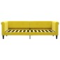 vidaXL Sofá cama nido terciopelo amarillo 80x200 cm
