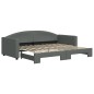 vidaXL Sofá cama nido tela gris oscuro 90x200 cm vidaXL Sofá cama nido tela gris oscuro 90x200 cm