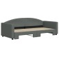 vidaXL Sofá cama nido tela gris oscuro 90x200 cm vidaXL Sofá cama nido tela gris oscuro 90x200 cm