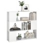 vidaXL Estantería/divisor de espacios blanco brillo 100x24x94 cm vidaXL Estantería/divisor de espacios blanco brillo 100x24x94 cm