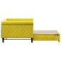 vidaXL Sofá cama nido terciopelo amarillo 90x200 cm vidaXL Sofá cama nido terciopelo amarillo 90x200 cm