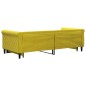 vidaXL Sofá cama nido terciopelo amarillo 90x200 cm vidaXL Sofá cama nido terciopelo amarillo 90x200 cm