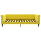 vidaXL Sofá cama nido terciopelo amarillo 90x200 cm vidaXL Sofá cama nido terciopelo amarillo 90x200 cm