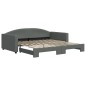 vidaXL Sofá cama nido tela gris oscuro 100x200 cm vidaXL Sofá cama nido tela gris oscuro 100x200 cm