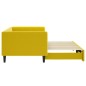 vidaXL Sofá cama nido terciopelo amarillo 90x200 cm vidaXL Sofá cama nido terciopelo amarillo 90x200 cm