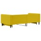 vidaXL Sofá cama nido terciopelo amarillo 90x200 cm vidaXL Sofá cama nido terciopelo amarillo 90x200 cm