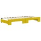 vidaXL Sofá cama nido terciopelo amarillo 90x200 cm vidaXL Sofá cama nido terciopelo amarillo 90x200 cm