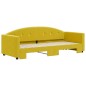 vidaXL Sofá cama nido terciopelo amarillo 80x200 cm