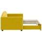 vidaXL Sofá cama nido terciopelo amarillo 80x200 cm