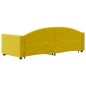 vidaXL Sofá cama nido terciopelo amarillo 80x200 cm