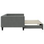 vidaXL Sofá cama nido tela gris oscuro 100x200 cm