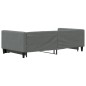 vidaXL Sofá cama nido tela gris oscuro 100x200 cm