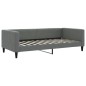 vidaXL Sofá cama nido tela gris oscuro 100x200 cm