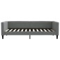 vidaXL Sofá cama nido tela gris oscuro 100x200 cm