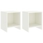 vidaXL Mesitas de noche 2 unidades madera de pino blanco 35x30x40 cm vidaXL Mesitas de noche 2 unidades madera de pino blanco 35x30x40 cm