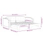 vidaXL Sofá cama nido tela negro 80x200 cm vidaXL Sofá cama nido tela negro 80x200 cm