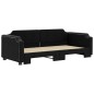 vidaXL Sofá cama nido tela negro 90x190 cm vidaXL Sofá cama nido tela negro 90x190 cm
