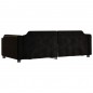 vidaXL Sofá cama nido tela negro 90x190 cm vidaXL Sofá cama nido tela negro 90x190 cm