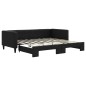vidaXL Sofá cama nido tela negro 90x190 cm vidaXL Sofá cama nido tela negro 90x190 cm