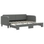 vidaXL Sofá cama nido tela gris oscuro 90x200 cm vidaXL Sofá cama nido tela gris oscuro 90x200 cm