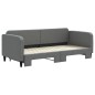 vidaXL Sofá cama nido tela gris oscuro 90x200 cm vidaXL Sofá cama nido tela gris oscuro 90x200 cm