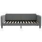 vidaXL Sofá cama nido tela gris oscuro 90x200 cm vidaXL Sofá cama nido tela gris oscuro 90x200 cm