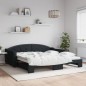 vidaXL Sofá cama nido tela negro 100x200 cm vidaXL Sofá cama nido tela negro 100x200 cm