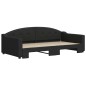 vidaXL Sofá cama nido tela negro 100x200 cm vidaXL Sofá cama nido tela negro 100x200 cm