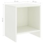 vidaXL Mesitas de noche 2 unidades madera de pino blanco 35x30x40 cm vidaXL Mesitas de noche 2 unidades madera de pino blanco 35x30x40 cm