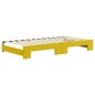 vidaXL Sofá cama nido con colchón terciopelo amarillo 100x200 cm