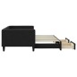 vidaXL Sofá cama nido con cajones tela negro 90x200 cm vidaXL Sofá cama nido con cajones tela negro 90x200 cm