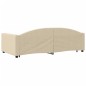 vidaXL Sofá cama nido con cajones tela color crema 100x200 cm