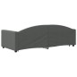 vidaXL Sofá cama nido con cajones tela gris oscuro 90x200 cm vidaXL Sofá cama nido con cajones tela gris oscuro 90x200 cm