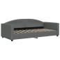 vidaXL Sofá cama nido con cajones tela gris oscuro 90x200 cm vidaXL Sofá cama nido con cajones tela gris oscuro 90x200 cm