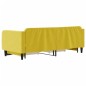 vidaXL Sofá cama nido con cajones terciopelo amarillo 90x200 cm vidaXL Sofá cama nido con cajones terciopelo amarillo 90x200 cm