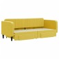 vidaXL Sofá cama nido con cajones terciopelo amarillo 80x200 cm vidaXL Sofá cama nido con cajones terciopelo amarillo 80x200 cm