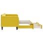 vidaXL Sofá cama nido con cajones terciopelo amarillo 80x200 cm vidaXL Sofá cama nido con cajones terciopelo amarillo 80x200 cm