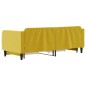vidaXL Sofá cama nido con cajones terciopelo amarillo 80x200 cm vidaXL Sofá cama nido con cajones terciopelo amarillo 80x200 cm