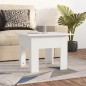 vidaXL Mesa de centro madera contrachapada blanco 55x55x42 cm vidaXL Mesa de centro madera contrachapada blanco 55x55x42 cm
