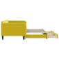 vidaXL Sofá cama nido con cajones terciopelo amarillo 100x200 cm vidaXL Sofá cama nido con cajones terciopelo amarillo 100x200 cm