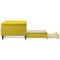 vidaXL Sofá cama nido con cajones terciopelo amarillo 90x200 cm vidaXL Sofá cama nido con cajones terciopelo amarillo 90x200 cm