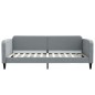 vidaXL Sofá cama nido con cajones tela gris claro 100x200 cm vidaXL Sofá cama nido con cajones tela gris claro 100x200 cm