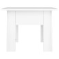 vidaXL Mesa de centro madera contrachapada blanco 55x55x42 cm vidaXL Mesa de centro madera contrachapada blanco 55x55x42 cm