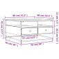 vidaXL Mesa de centro madera de ingeniería gris Sonoma 80x80x45 cm vidaXL Mesa de centro madera de ingeniería gris Sonoma 80x80x45 cm