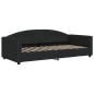 vidaXL Sofá cama nido con cajones tela negro 90x200 cm vidaXL Sofá cama nido con cajones tela negro 90x200 cm