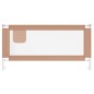 vidaXL Barandilla de seguridad cama de niño taupe tela 180x25 cm vidaXL Barandilla de seguridad cama de niño taupe tela 180x25 cm