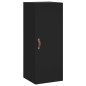 vidaXL Aparador de madera contrachapada negro 34,5x34x180 cm vidaXL Aparador de madera contrachapada negro 34,5x34x180 cm